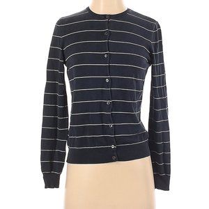 Lauren by Ralph Lauren midnight navy and white stripe Silk twinset size S